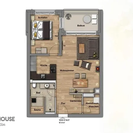 Beachhouse Bansin App 09 * Херингсдорф